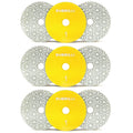 4 in Dry/Wet 3 Step Diamond Polishing Pads 9-Pcs - Fast Granite Shine