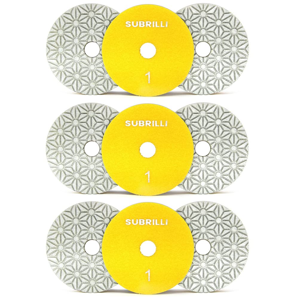 4 in Diamond Polishing Pads for Granite Marble Quartz Concrete