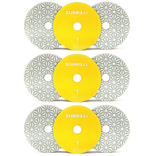 4 in Diamond Polishing Pads for Granite Marble Quartz Concrete