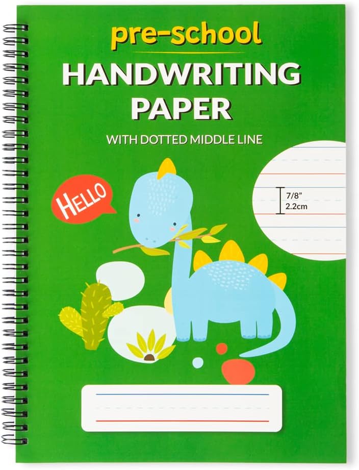 Preschool Handwriting Notebook - 100 Pages for Letter & Number Practic ...