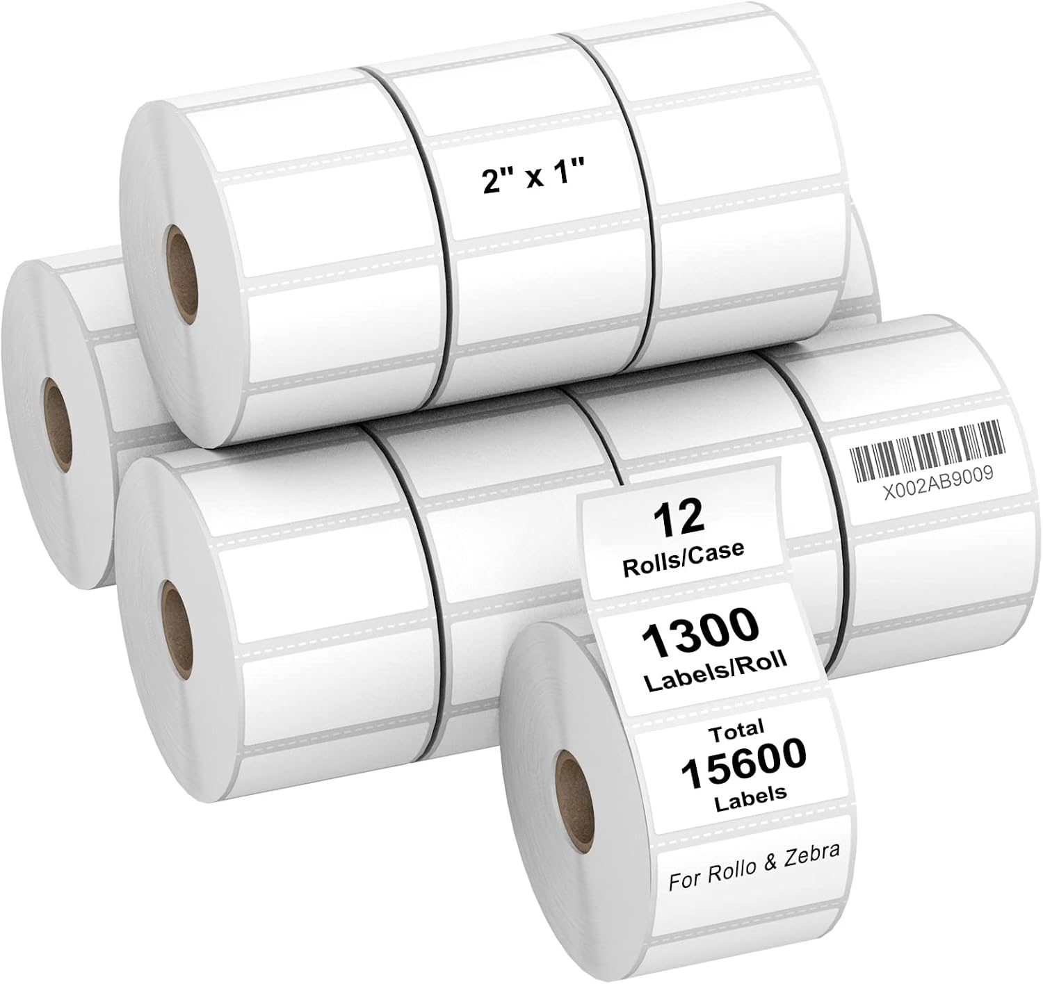 AveneMark 12 Rolls 2in x 1in Direct Thermal Labels for Shipping