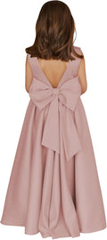 MCieloLuna Flower Girl Dresses for Wedding - Elegant Satin Princess US