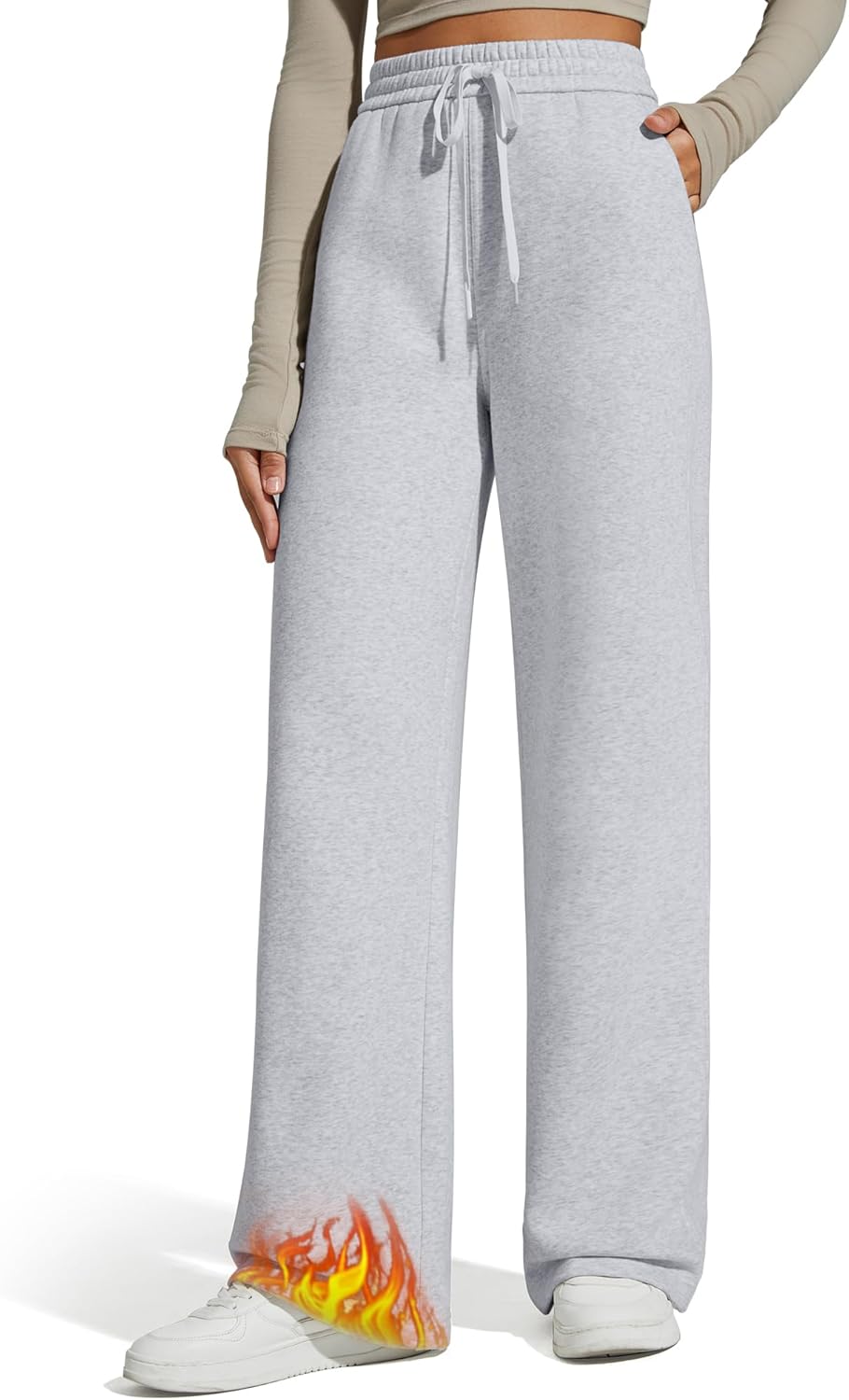 G4Free Flurrylux Fleece Lined Sweatpants for Women Comfort