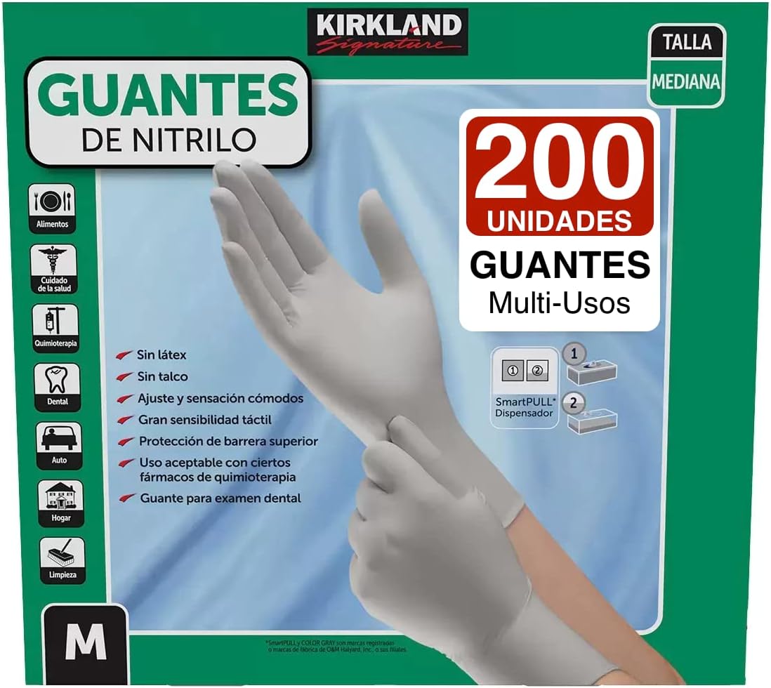 200 Medium Kirkland Nitrile Gloves - Versatile Protection