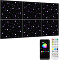6 Pack Acoustic Panels with Starlight Fiber Optics - Soundproof Decor