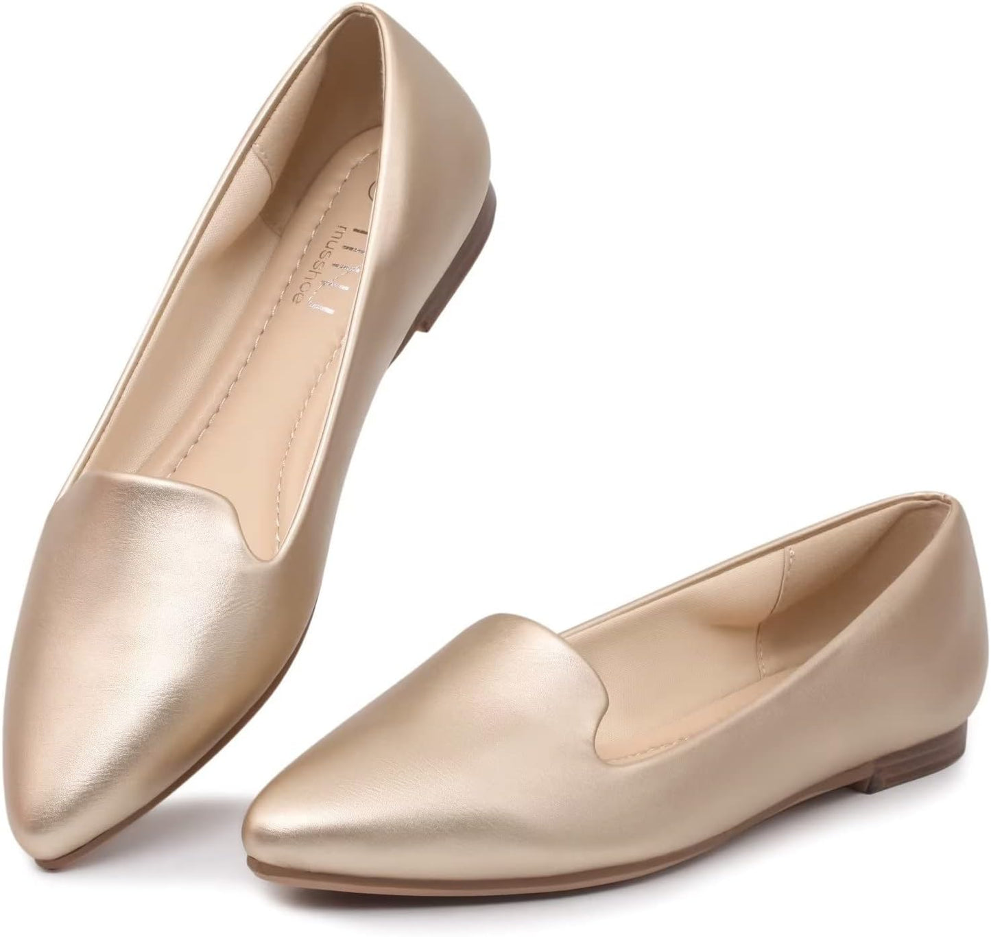 MUSSHOE Flat Shoes Women Comfortable Slip on Stylish Flats
