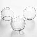 3 Pack Fixture Replacement Globe Shade 6 in Clear Seeded Glass - Easy