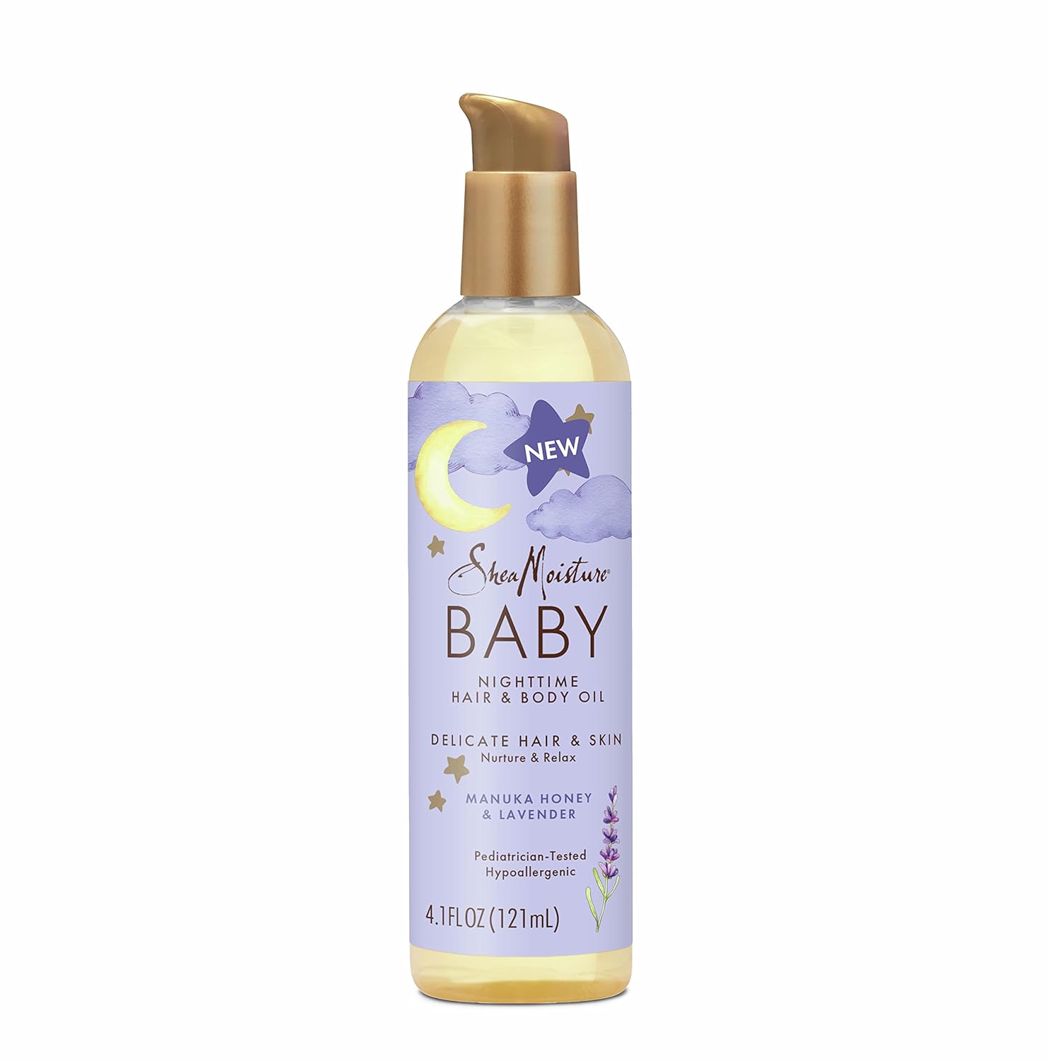 SheaMoisture Baby Nighttime Oil Manuka Honey Lavender