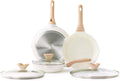 Ceramic Nonstick Frying Pan Skillet Set for Healthy Cooking
