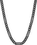 Personalized Stainless Steel Cuban Link Chain Necklace - Custom Name
