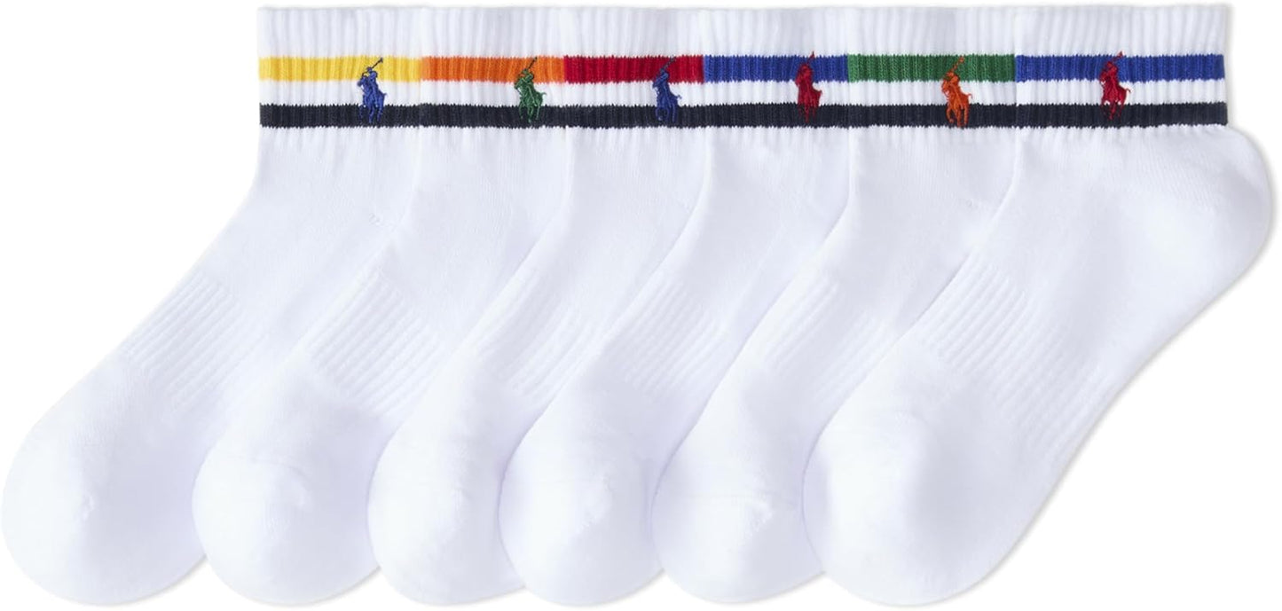 Polo Ralph Lauren Men's Athletic Performance Cotton Ankle Socks