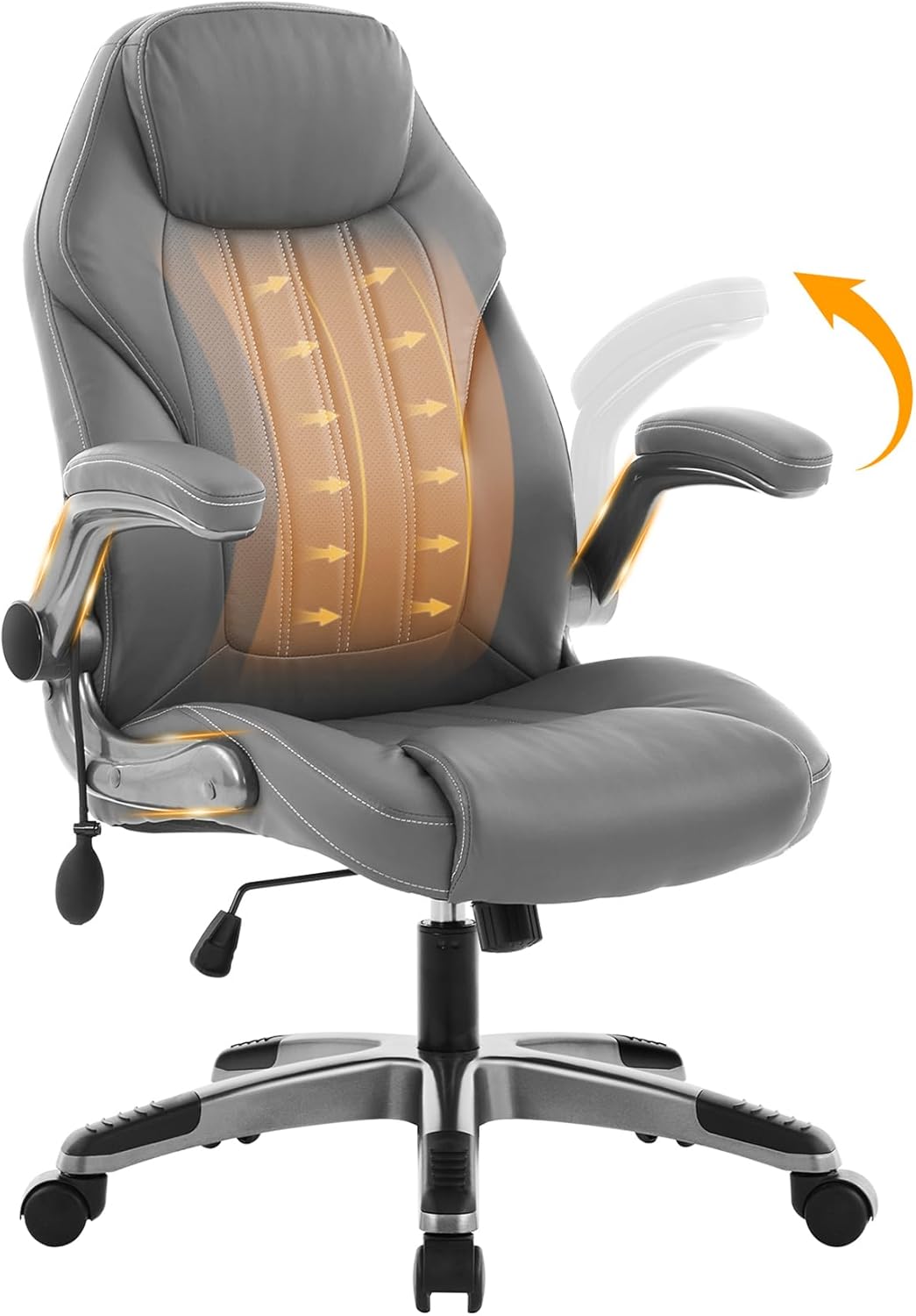 Ergonomic Computer Chair with Adjustable Lumbar Support for Comfort