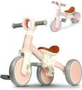 LOL-FUN Baby Balance Bike 4-in-1 for 1-4 Year Olds - Easy Convert