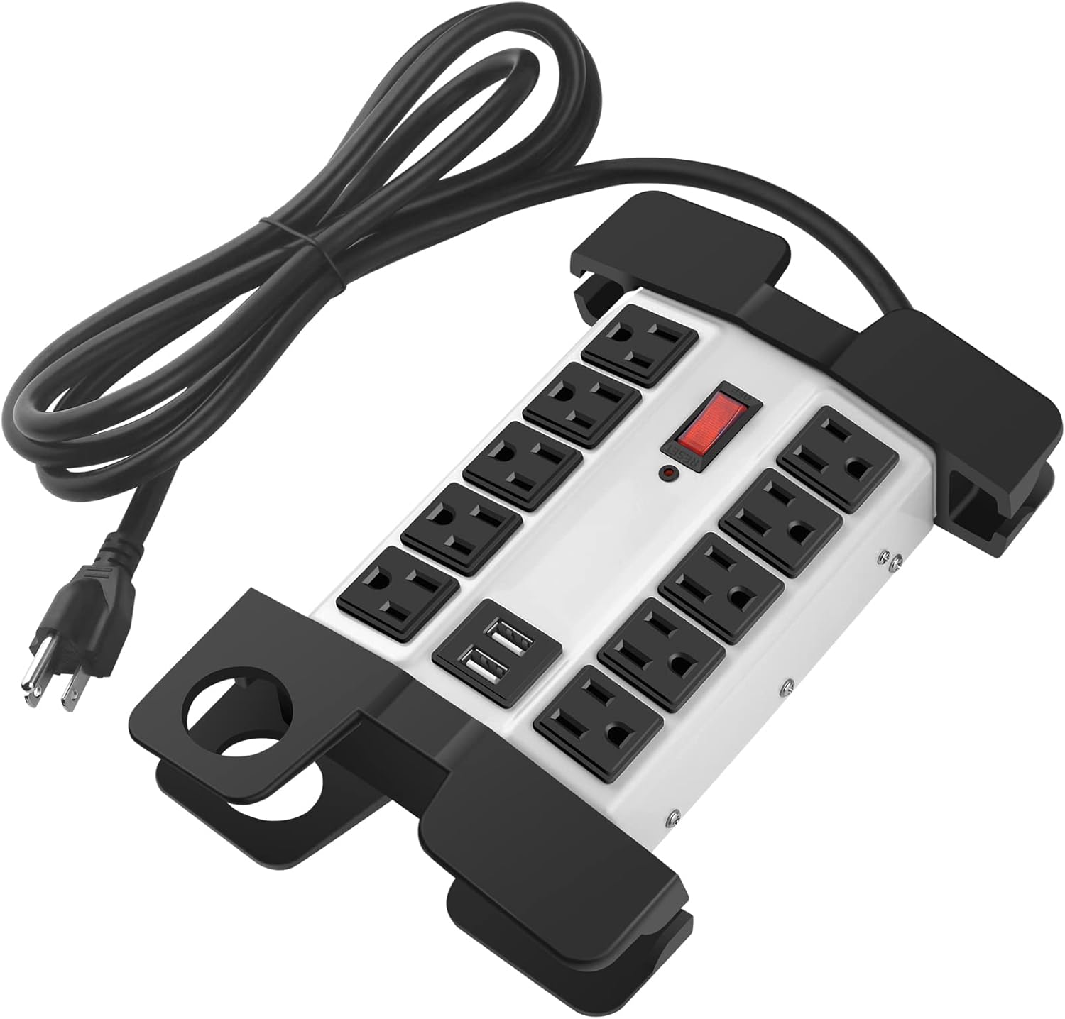 CCCEI Heavy Duty Surge Protector - 10 Outlets, USB Ports