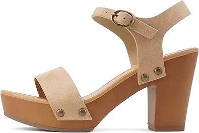 Soda Women's Bold Buckles Studded Wedge Sandal for Style