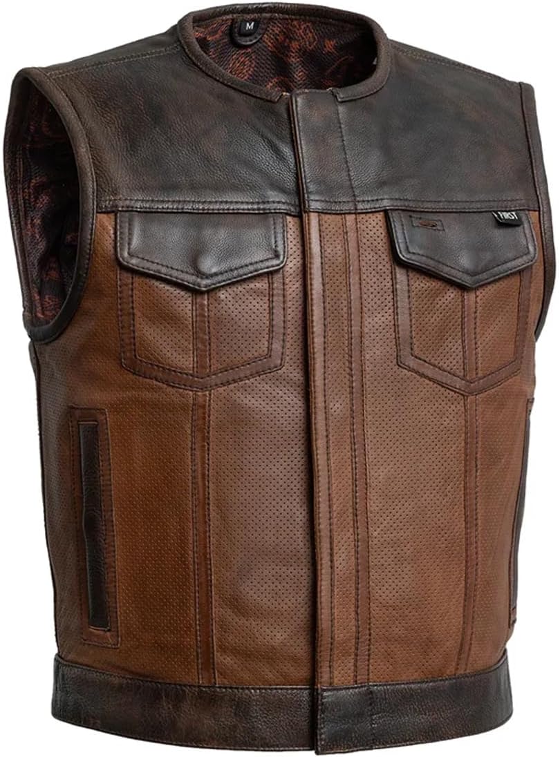 Lowside Mens Motorcycle Biker Riding Vest for Comfort and Style