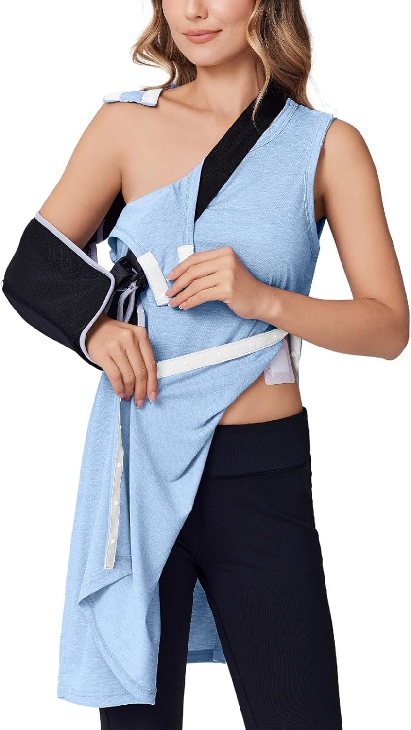 Deyeek Women's Post Shoulder Surgery Dress for Comfort & Style