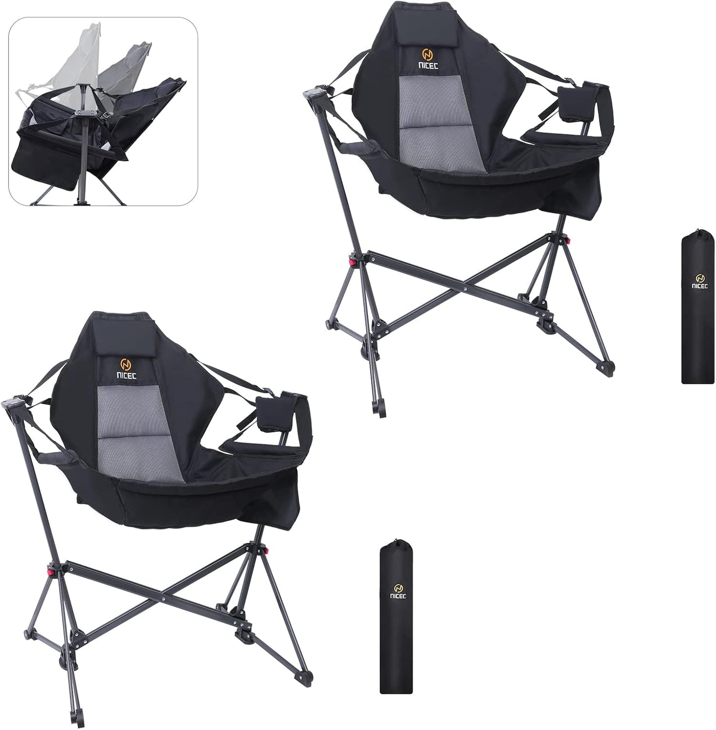 Swinging Camping Chairs - Relax Anywhere!