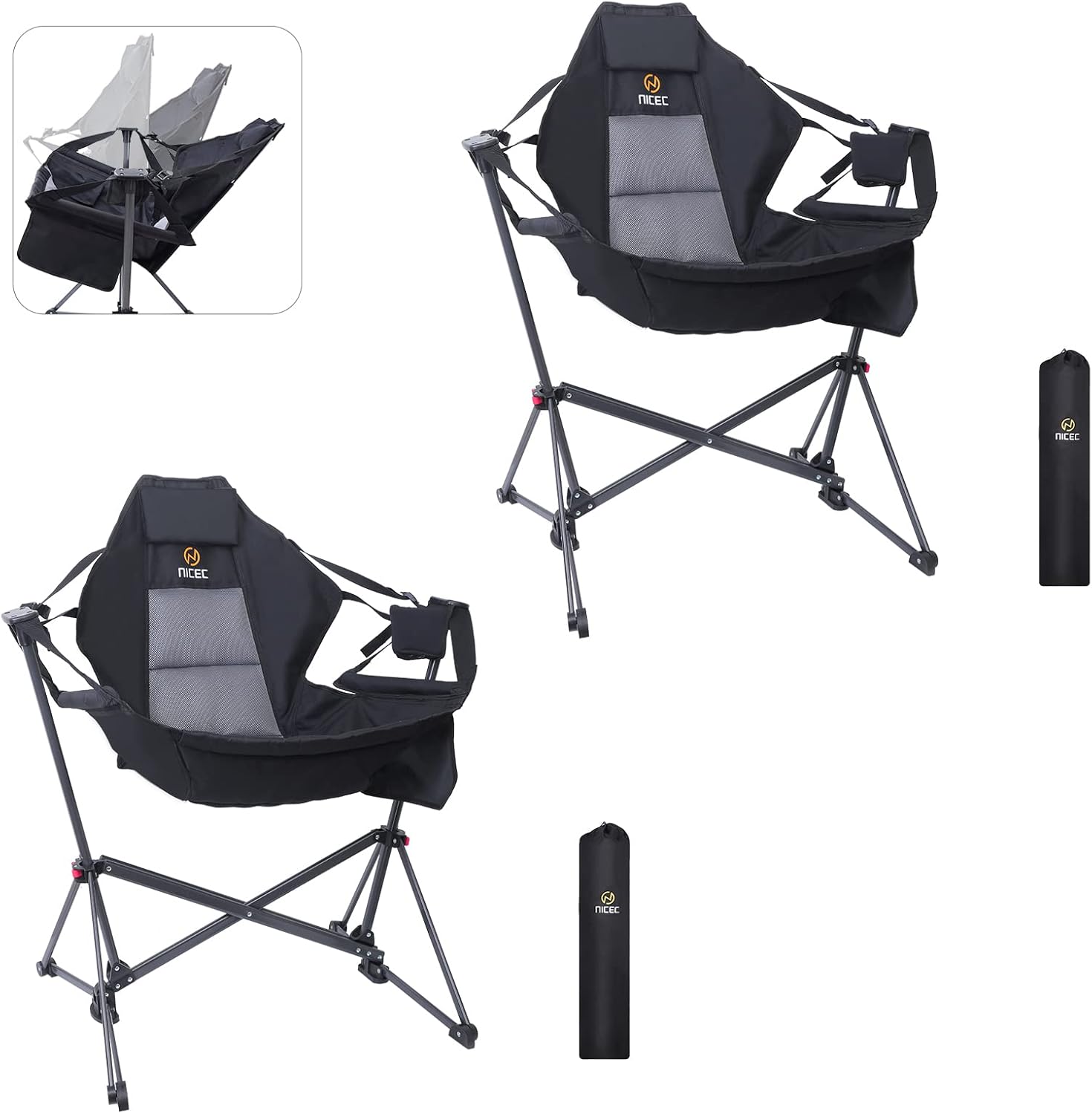 Swinging Camping Chairs - Relax Anywhere!