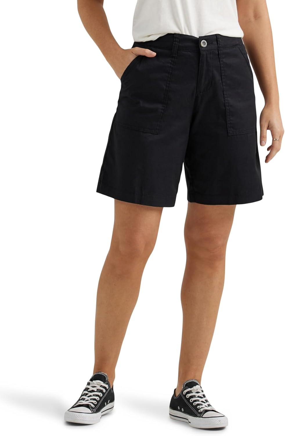 Lee Women's Ultra Lux Comfort Flex-to-Go Utility Bermuda Shorts