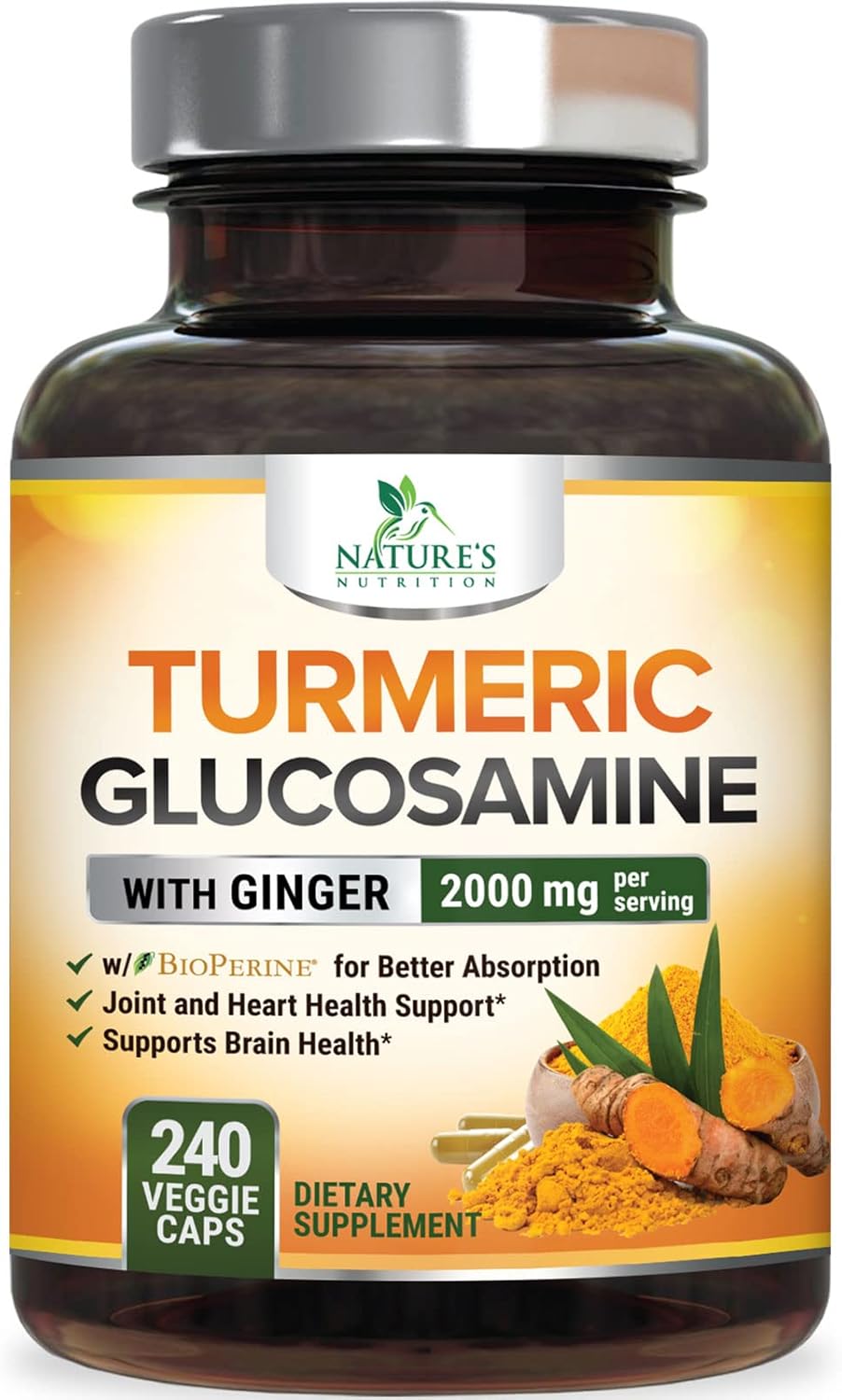 Turmeric Curcumin Supplement 2000mg for Joint Support & Mobility