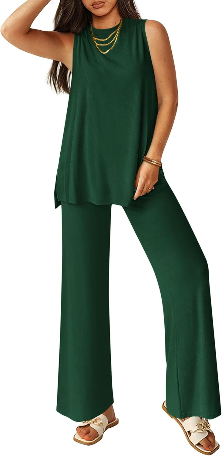 PRETTYGARDEN Women's 2 Piece Lounge Set for Summer Comfort