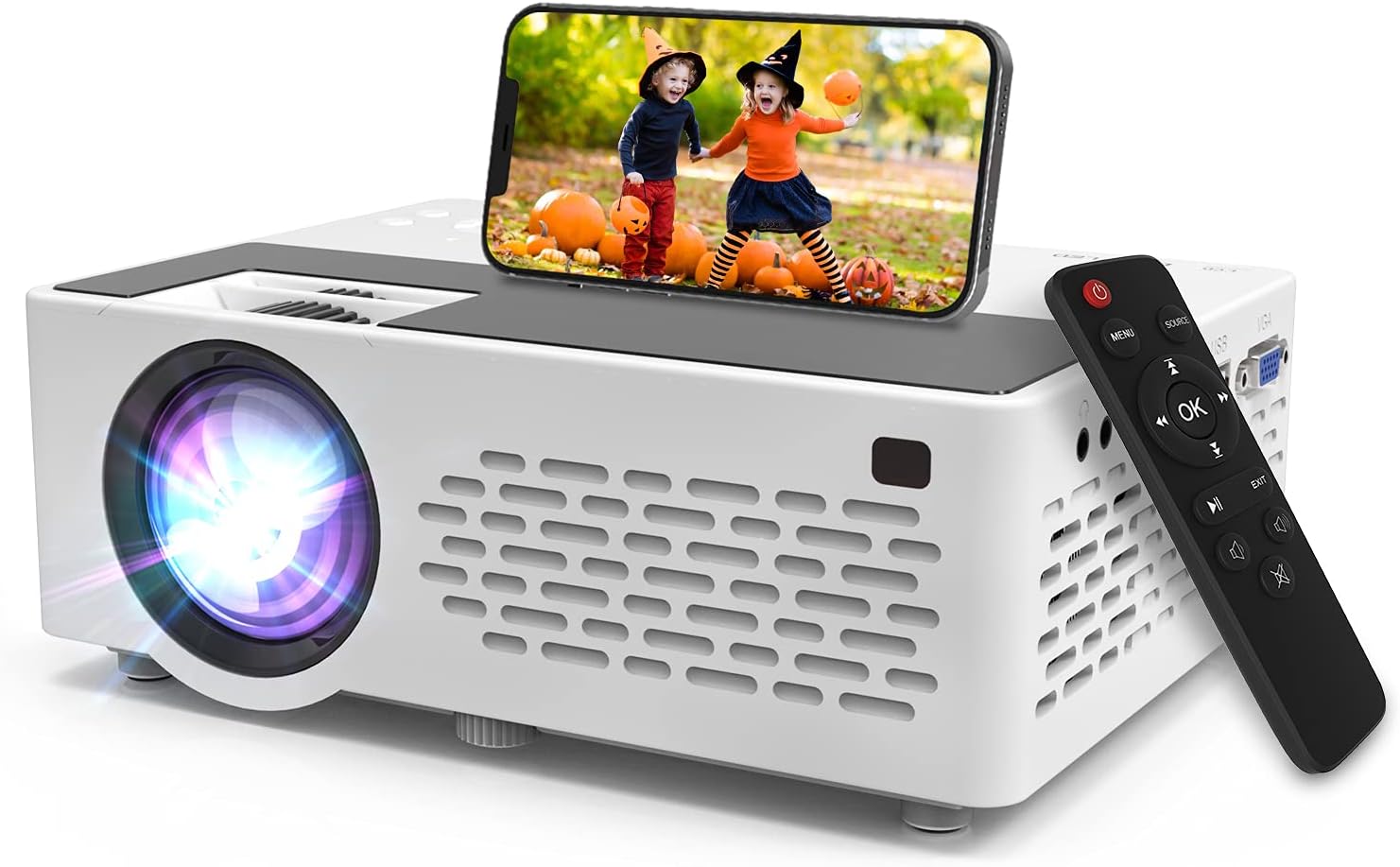 Mini Projector: Full HD, Portable & Versatile!