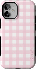 Casely iPhone 12 Mini Case Pink Plaid | Sunday Best - Bold Protection
