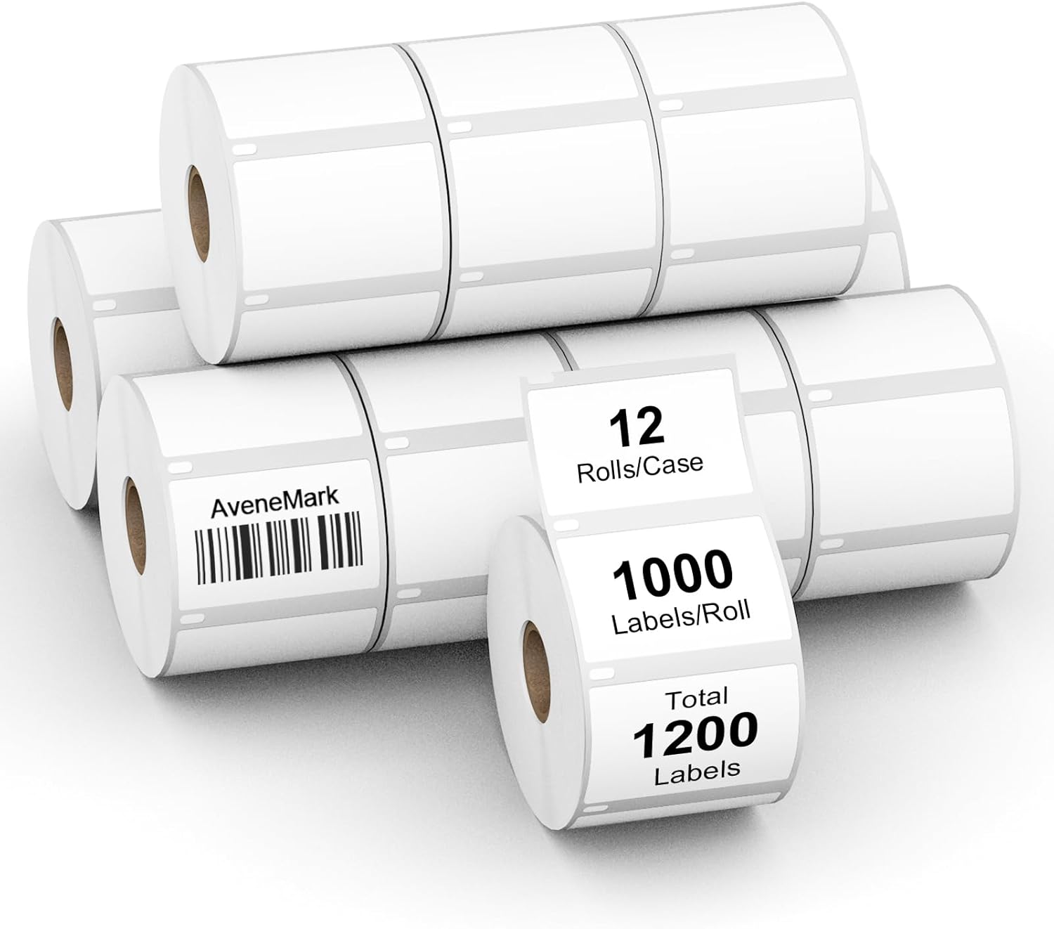 12 Rolls Compatible Direct Thermal Labels for DYMO 30334 Printers