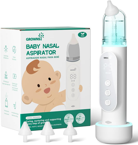 GROWNSY Nasal Aspirator for Baby with 5 Suction Levels