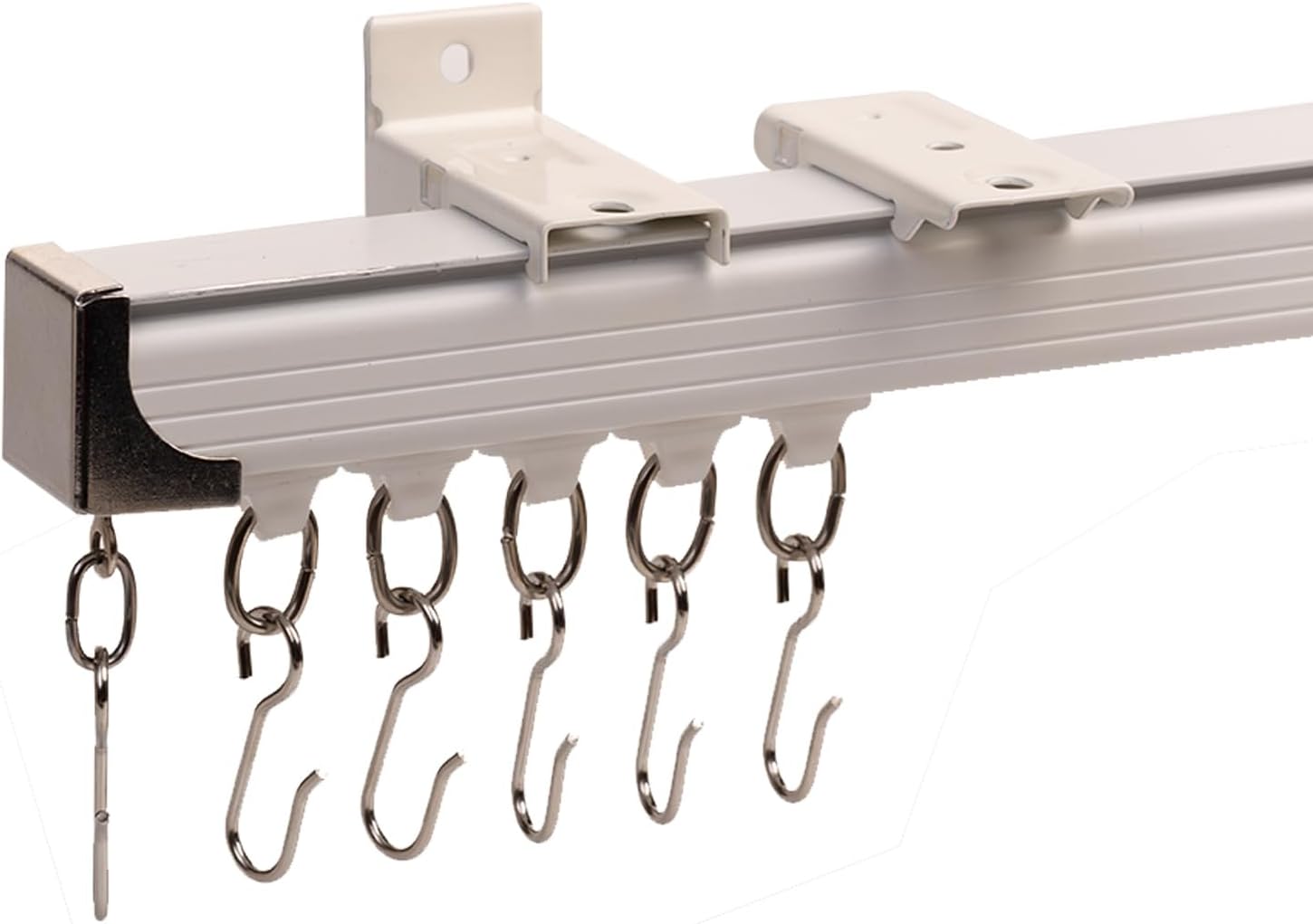 INNOVIO Heavy Duty Ceiling Curtain Track - Extendable 6-9ft