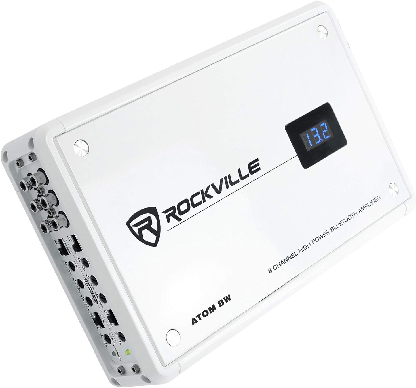 Rockville ATOM 8W Marine Bluetooth Amp - 3500W Power & Compact Design