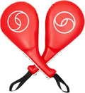Taekwondo Kick Pads 2 Pack - Durable Red Paddles for Training