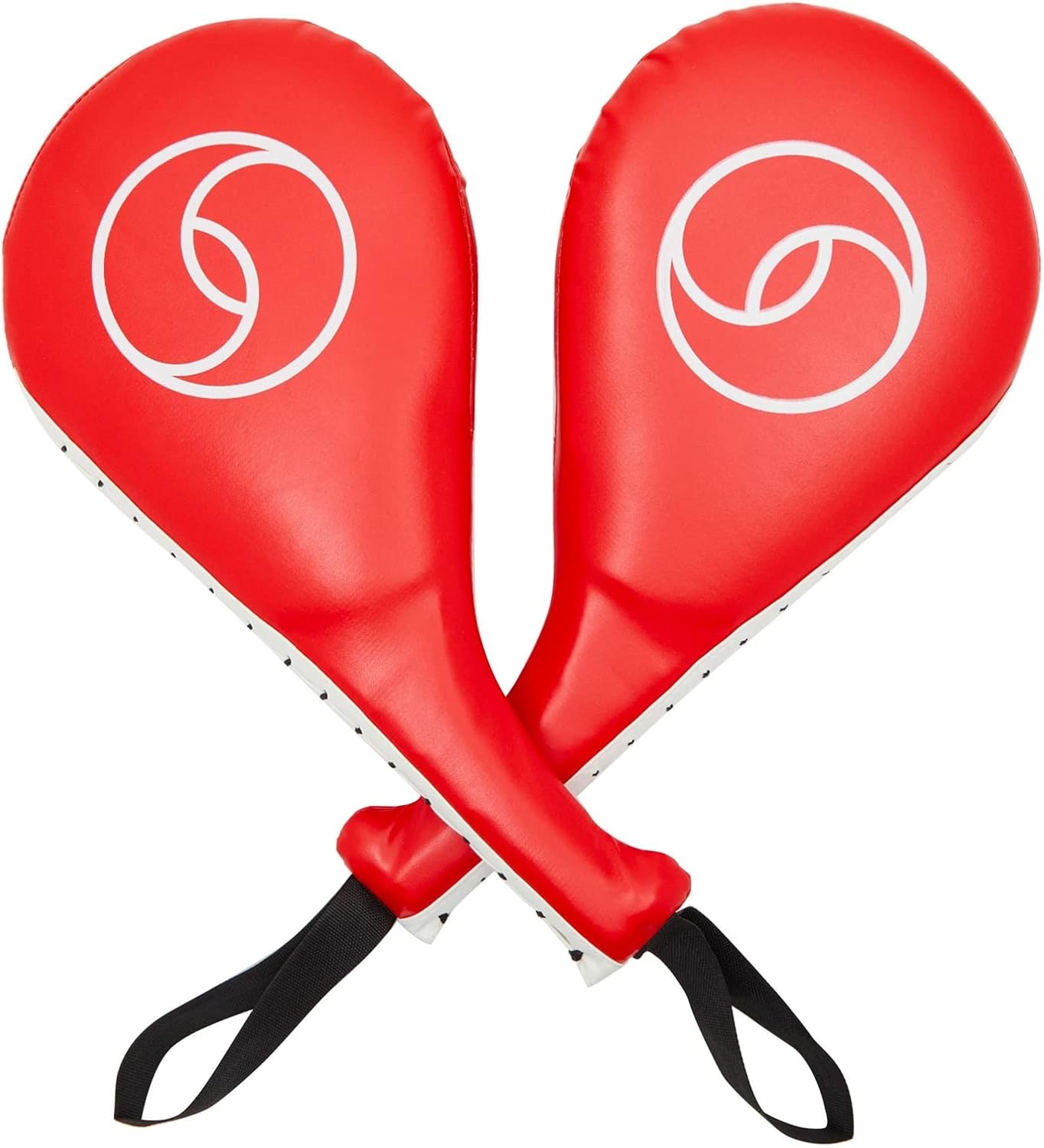 Kickboxing Mastery: 2 Pack Red TKD Kick Pads - Train Like a Pro