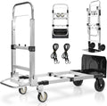 600-Pound 4-Wheel Folding Hand Truck/Cart - Heavy-Duty Utility