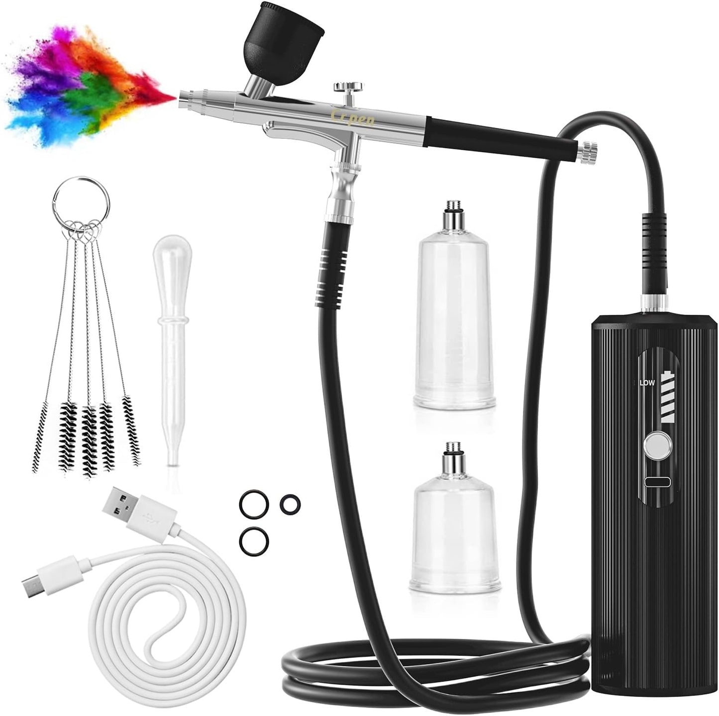 Portable Rechargeable Airbrush Kit ~ Create Anywhere