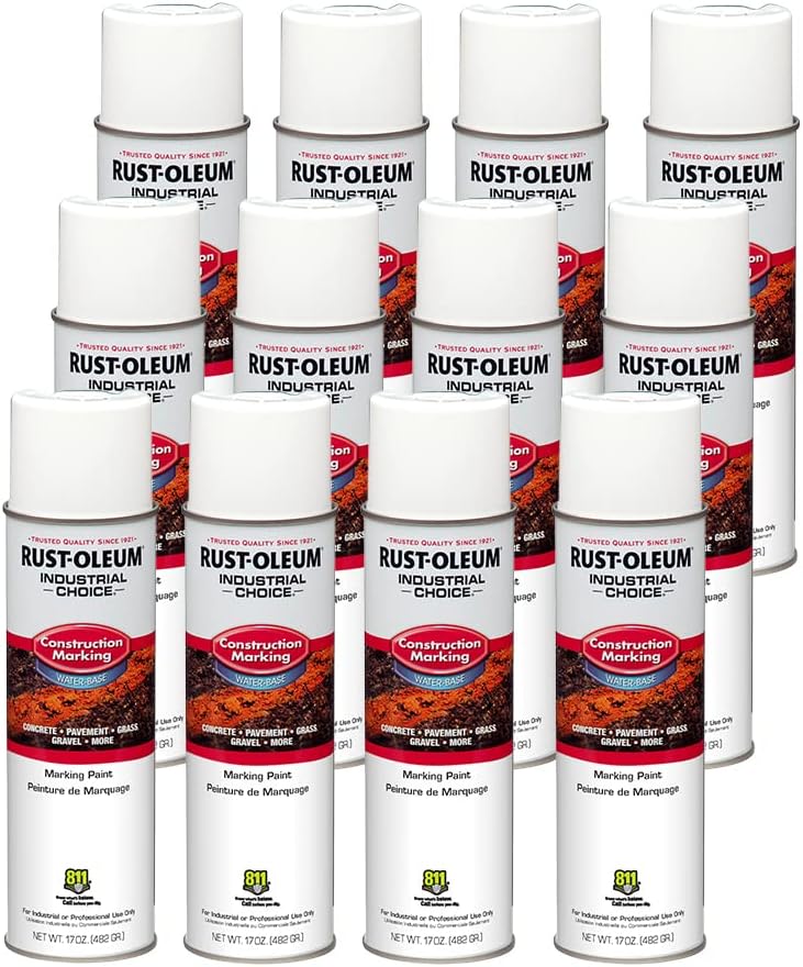 Rust-Oleum Industrial Choice M1400 Marking Spray Paint 12 Pack