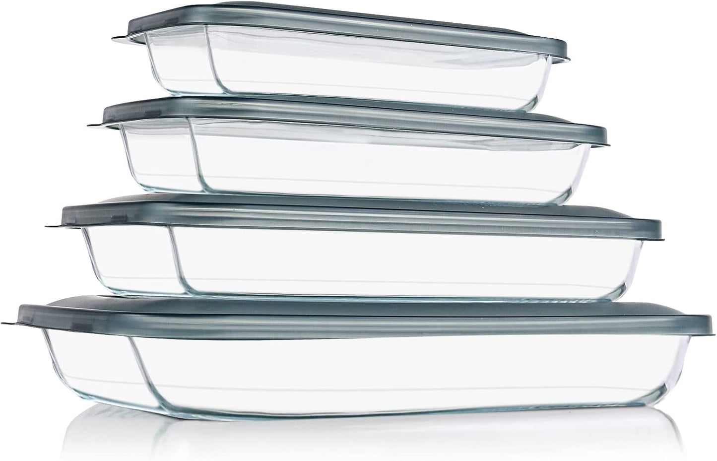 8-Piece Glass Baking Set: Fridge-to-Oven Convenience!