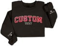 Personalized Glitter Sweatshirt: Custom Text Sleeve, Christmas Gift - LullabyMall