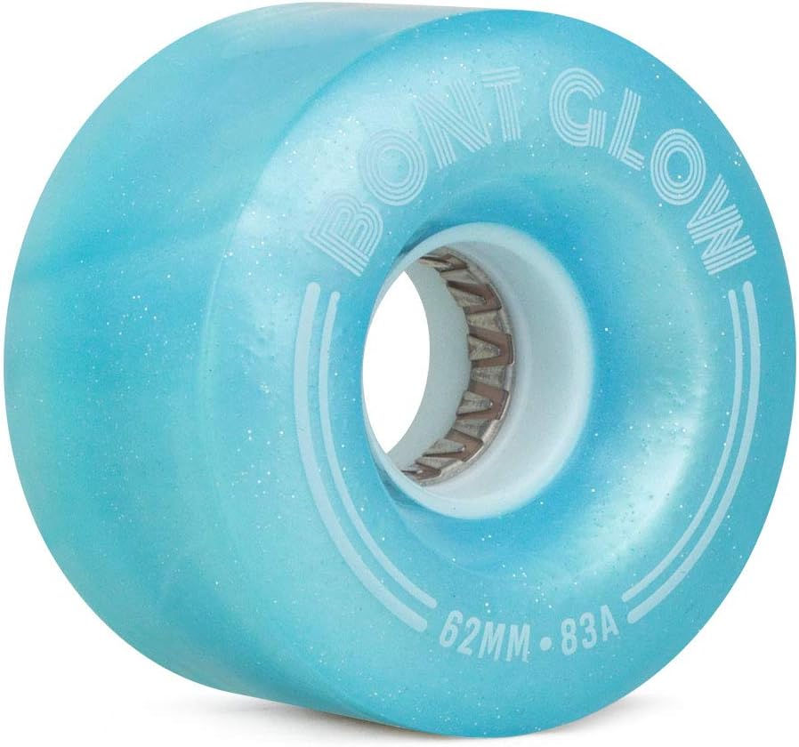 Bont Glow Light Up LED Quad Roller Skate Wheels for Fun Skating