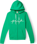 PINK Logo Full Zip-up Sweatshirt for Women - Cozy Fleece Fit