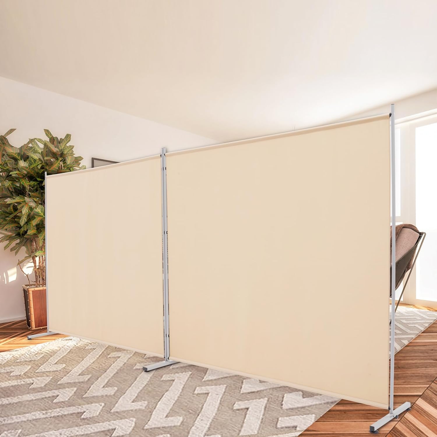 Rantila 2 Large Panels Room Divider for Privacy and Style