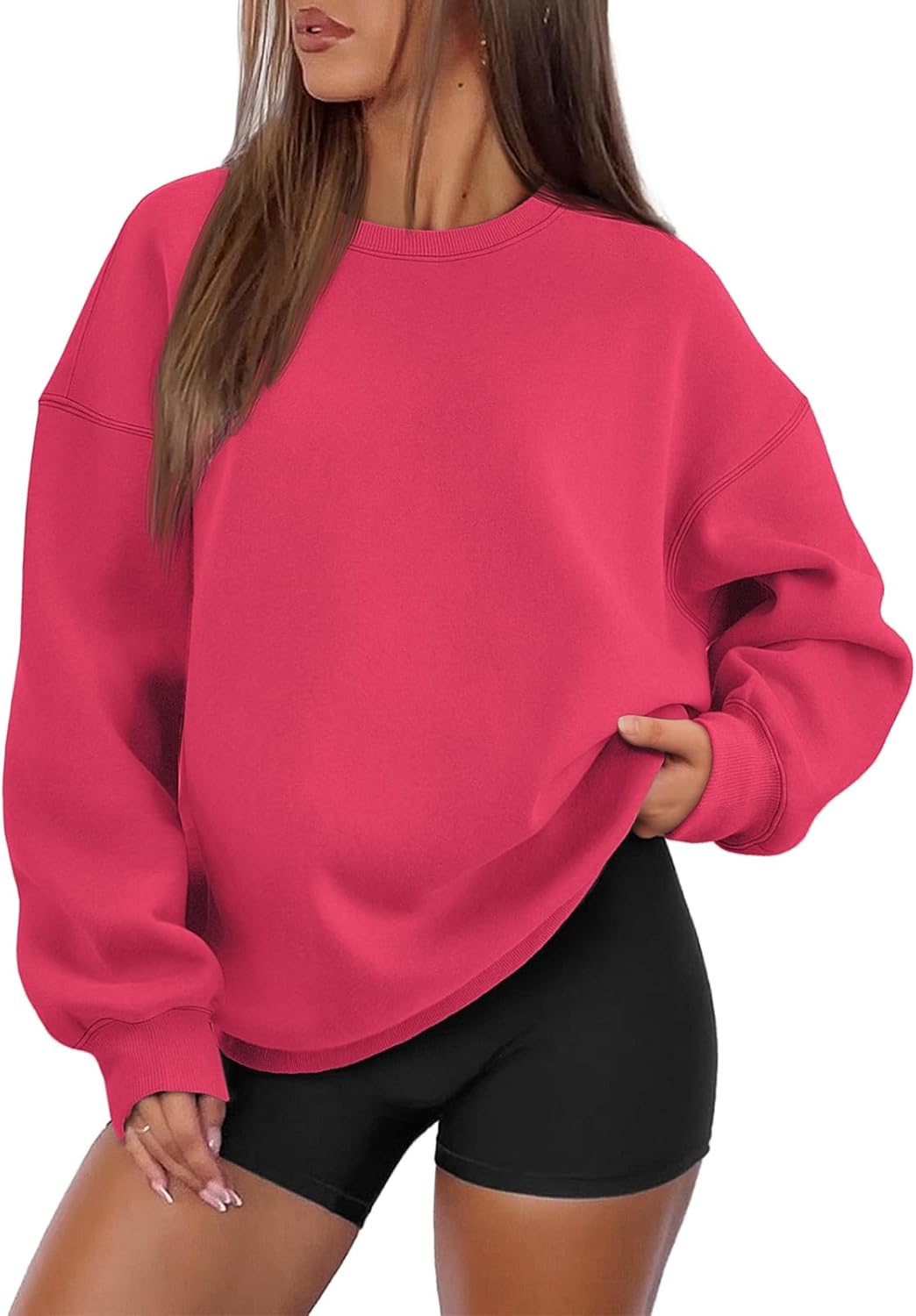 ATHMILE Oversized Sweatshirt for Women - Cozy Fall Fashion Top
