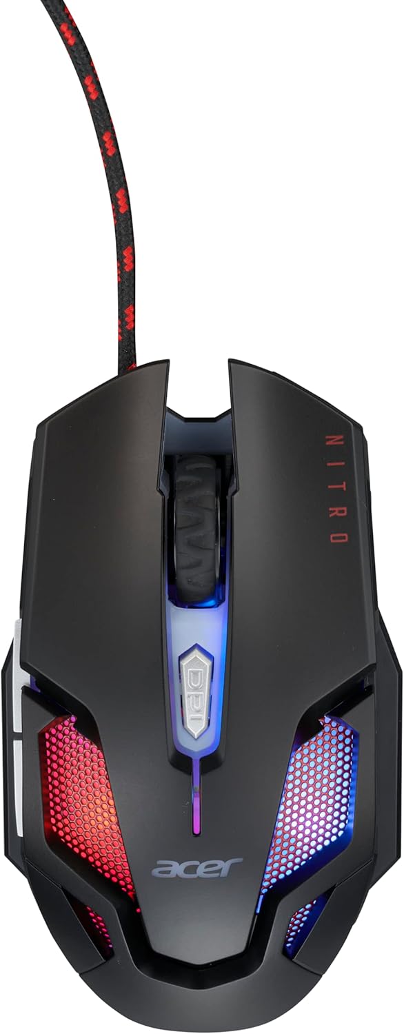 Acer Nitro Gaming Mouse III: High Polling Rate, Vibrant LED Lights