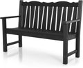 Outdoor Bench Weatherproof 2-Person Garden Bench - Durable Comfort