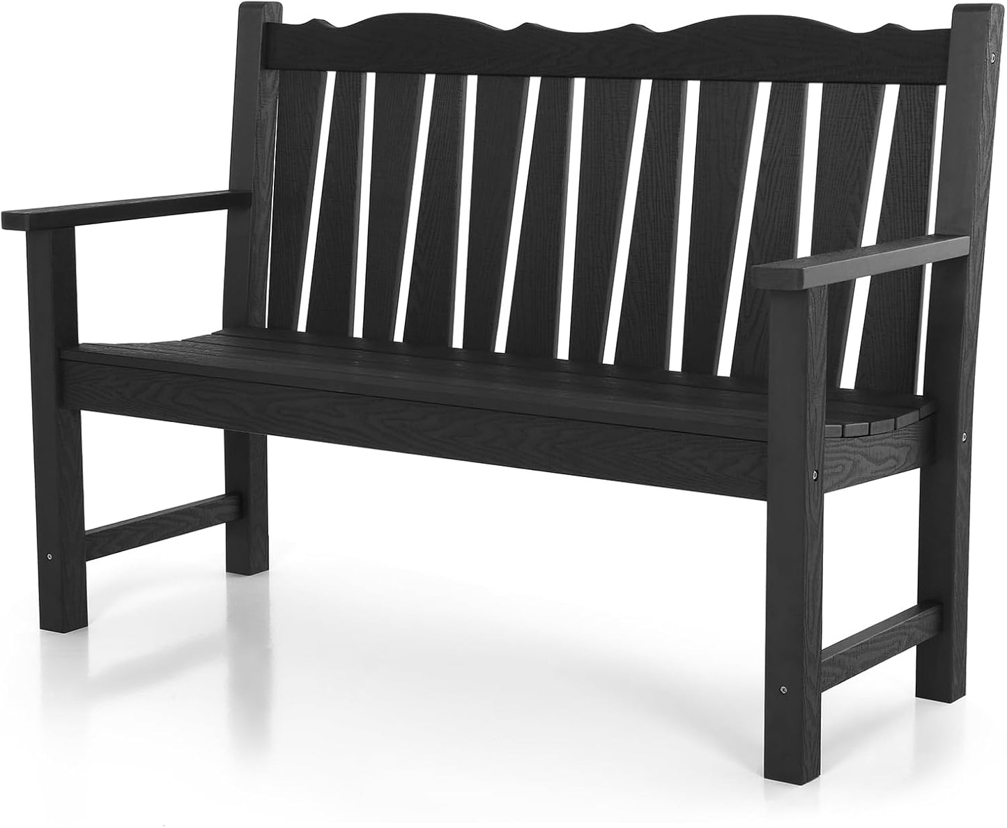 Outdoor Bench Weatherproof for 2-Person Garden Seating