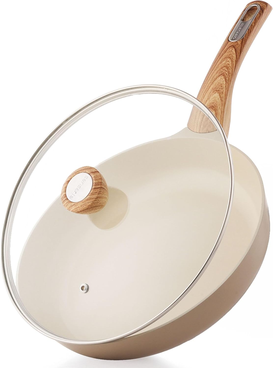 SENSARTE Ceramic Nonstick Frying Pan Skillet 11in with Lid
