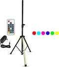 5 Core Speaker Stand Tripod Floor with RGB LED Lights - Adjustable