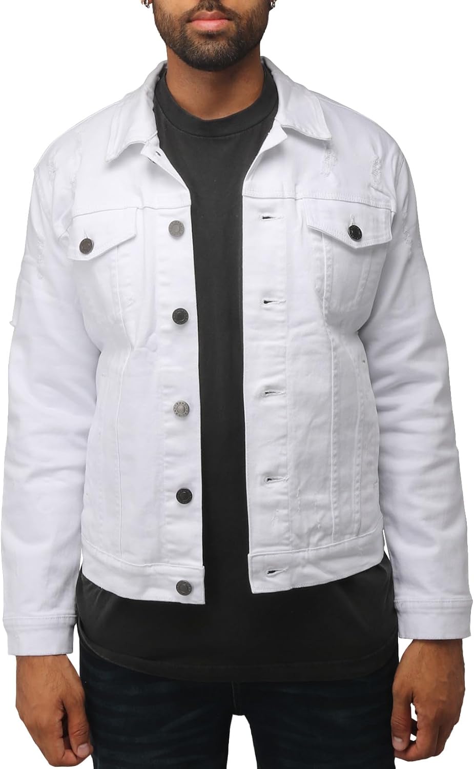 X RAY Mens Denim Jacket for Casual Trucker Biker Style