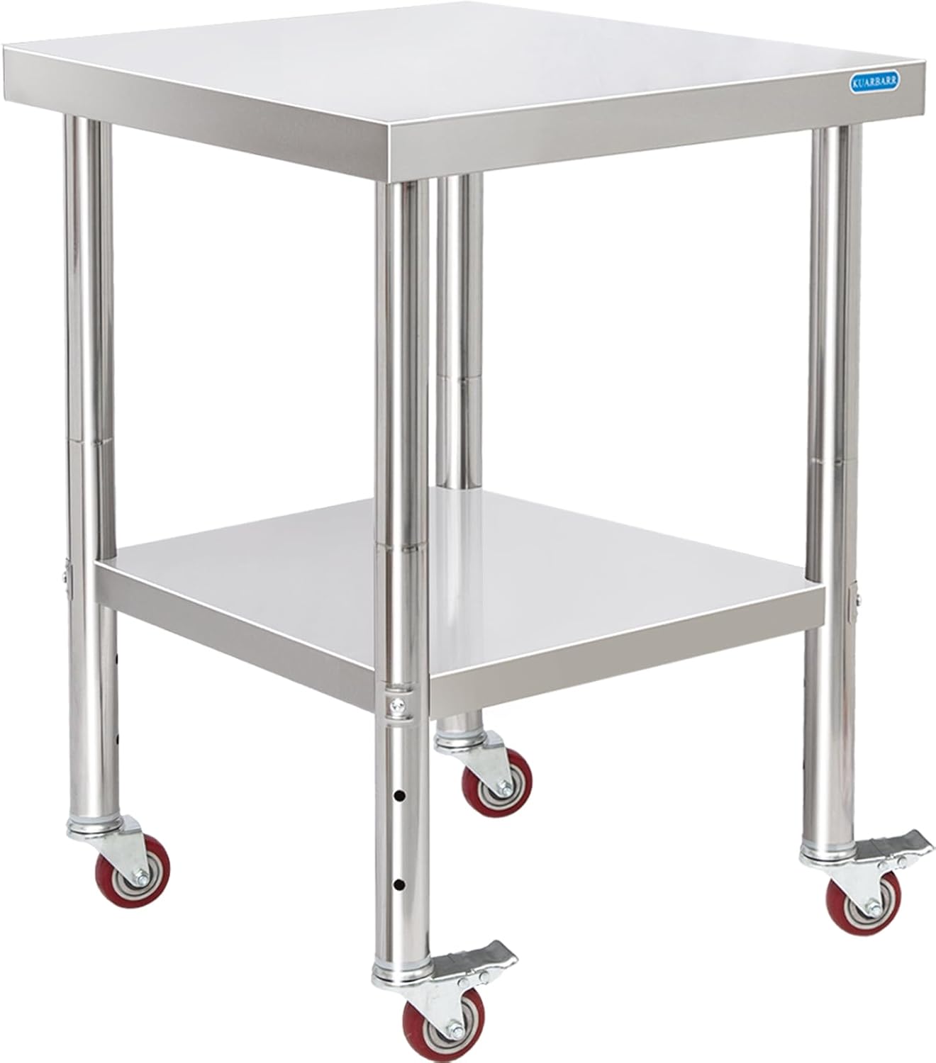 Stainless Steel Table for Prep & Work with Adjustable Undershelf